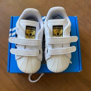 Adidas infant superstar crib shoes